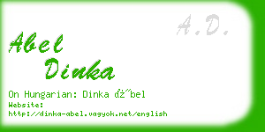 abel dinka business card